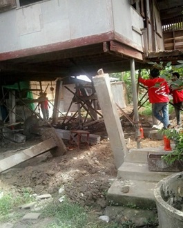 โครงการช่วยเหลือผู้ประสบภัยแผ่นดินไหว จังหวัดเชียงราย  นายสมร บุญส่ง