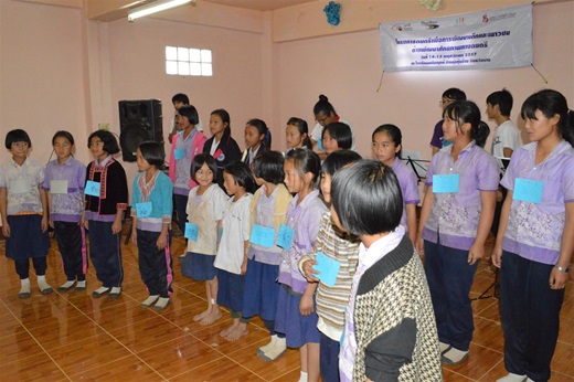 ค่ายพัฒนาศักยภาพทางดนตรี ณ โรงเรียนมณีพฤกษ์ อำเภอทุ่งช้าง จังหวัดน่าน